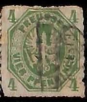 94907 6hB - Germany PRUSSIA Prussen - STAMPS - Michel #  14  USED