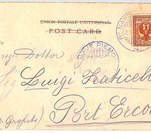 ai1918 - MACAU / ITALY    - Postal History - Sea Mail R. NAVE PIEMONTE 1903