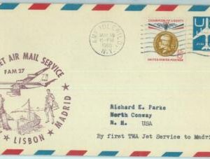83237 -  USA- Postal History - FIRST FLIGHT: New York  Madrid -  # E 30a 1960