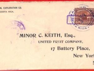 aa3619 - COSTA  RICA   - POSTAL HISTORY - COVER from ABANGARES to the USA 1925