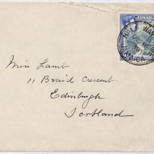 ai1601 - JAMAICA - Postal History - COVER from Half Way Tree to SCOTLAND - 1948