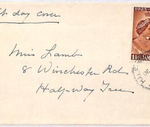 ai1600 - JAMAICA - Postal History - FDC COVER 1948  ROYALTY Half Way Tree