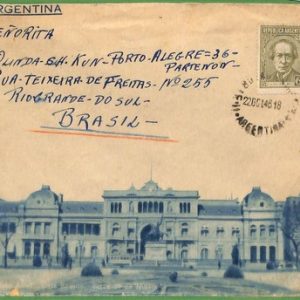 98748 - ARGENTINA - POSTAL HISTORY - TOURIST Picture COVER to BRAZIL  1946