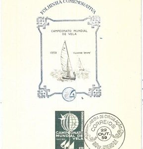 70916 - BRAZIL - Postal History -  FDC Card MAXIMUM  1959:  WIND SAILING