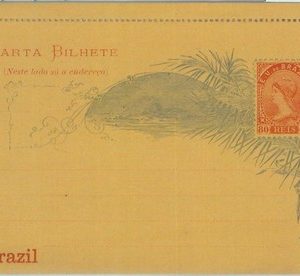 89599 - BRAZIL - Postal History -  Picture POSTAL STATIONERY LETTER CARD 1891