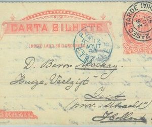 89604 - BRAZIL - Postal History - STATIONERY LETTER CARD -# CB19 to NETHERLANDS