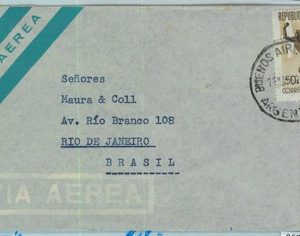 96762 - ARGENTINA - POSTAL HISTORY - Single Stamp on AIRMAIL  COVER to BRAZIL
