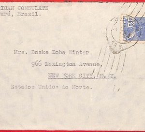 aa3584 - BRAZIL - Postal History -  COVER from AMERICAN CONSULATE Para 1938
