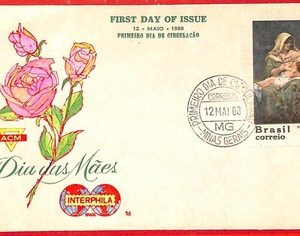aa3598  - BRAZIL -  Postal History - FDC COVER 1968 - Mother's day ART Bernadeli