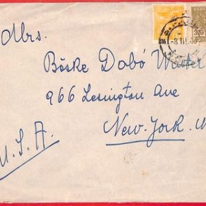 aa3606  - BRAZIL - POSTAL HISTORY -  400 Rs on  COVER to the USA  1940