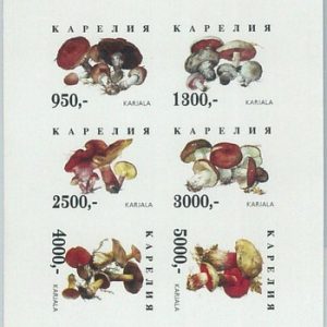 M2204 - RUSSIAN STATE, MINIATURE SHEET: Mushrooms
