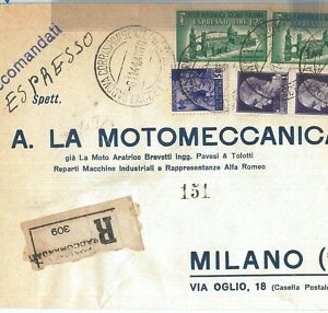 71694 - ITALIA RSI - Storia Postale - BUSTA: RACCOMANDATA  ESPRESSO  1944