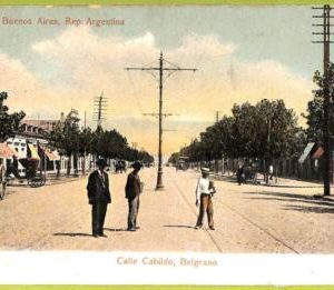 af0078 - ARGENTINA - VINTAGE POSTCARD - Belgrano - Calle Cabildo,Buenos Aires