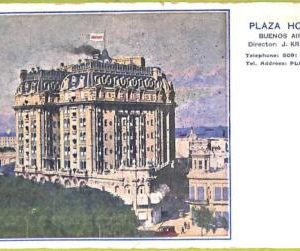 af0088 - ARGENTINA - VINTAGE POSTCARD - Buenos Aires - Hotel Plaza