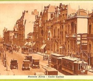 af0183 - ARGENTINA - VINTAGE POSTCARD - Buenos Aires - Calle Callao
