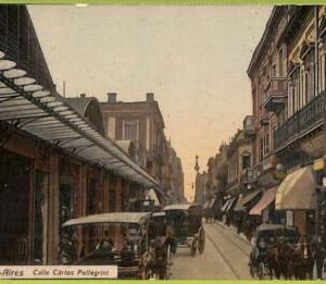 af0190 - ARGENTINA - VINTAGE POSTCARD - Buenos Aires - Calle Carlos Pellegrini