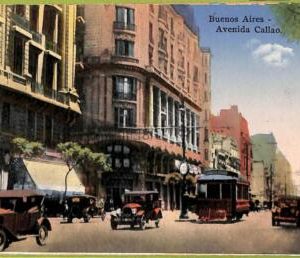 af0170 - ARGENTINA - VINTAGE POSTCARD - Buenos Aires - Avenida Callao