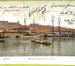 af0174 - ARGENTINA - VINTAGE POSTCARD - Buenos Aires- Central fruit market -1907
