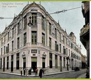 af0295 - ARGENTINA - VINTAGE POSTCARD -Buenos Aires-Correos y Telegrafos Central