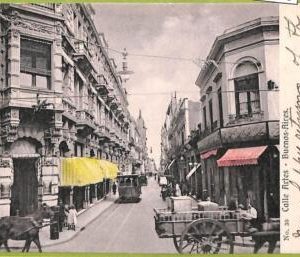 af0333 - ARGENTINA - VINTAGE POSTCARD - Buenos Aires - Calle Artes - 1908