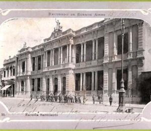 af0242 - ARGENTINA - VINTAGE POSTCARD - Buenos Aires - Escuela Sarmiento