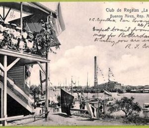 af0414 - ARGENTINA - VINTAGE POSTCARD - Buenos Aires - Club  ''La Marina'' -1908
