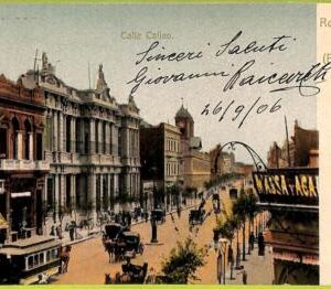 af0256 - ARGENTINA - VINTAGE POSTCARD - Buenos Aires - Calle Callao - 1906