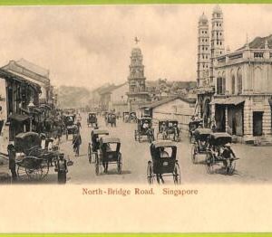 ae9268 - SINGAPORE -  VINTAGE POSTCARD - North-Bridge Road