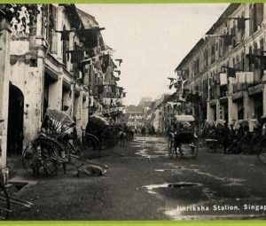 ae9266 - SINGAPORE -  VINTAGE POSTCARD - Jinriksha Station