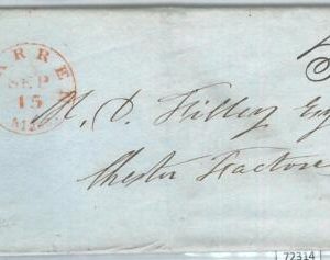 72313 -  UNITED STATES USA - PREPHILATELIC Cover:  WARREN, MA 1847 - Hand 5