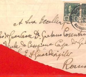 aa7078 - SIAM - Postal History -  COVER to ITALY