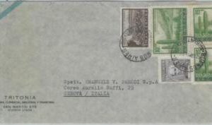 82254  - ARGENTINA - Postal History -  Large  AIRMAIL COVER to ITALY  1959