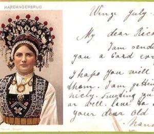 ad1821 - NORWAY - VINTAGE POSTCARD - Hardangerbrud, Ethnic - 1902