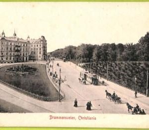 ad1752 - NORWAY - VINTAGE POSTCARD - Christiania, Drammensveien