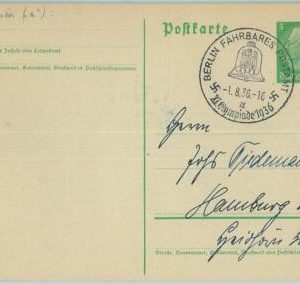 68140 - GERMANY - POSTAL  STATIONERY - 1.8.1936 Olympic postmark: BERLIN a