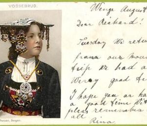 ad1989 - NORWAY - VINTAGE POSTCARD - Vossebrud, ethnic - 1902