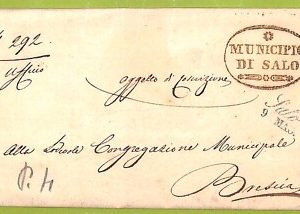 ab3460  - REGNO - Storia Postale - BUSTA prefilatelica  - Brescia SALO' - 1849