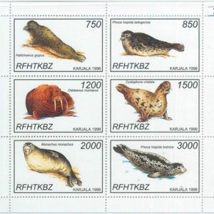M2118 - RUSSIAN STATE, MINIATURE SHEET: Seals, Walruses, Marine life
