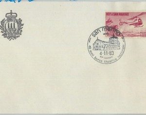 72188 - SAN MARINO - Postal History -  STAMP on Cover  - HELICOPTER  1973