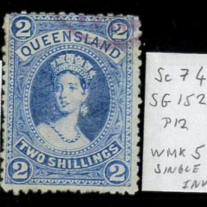 aa5622b - Australia QUEENSLAND - STAMP - SG # 152 Watermark 5  - USED