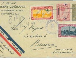 86027 - GUATEMALA - POSTAL HISTORY - Censored  COVER to NETHERLANDS 1940