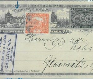 86034 - GUATEMALA - POSTAL HISTORY -  STATIONERY CARD to Czechoslovakia RETURNED