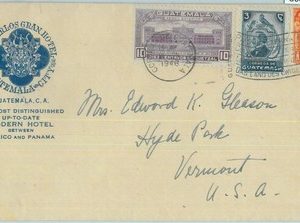 86059 - GUATEMALA - POSTAL HISTORY -   Advertising HOTEL  COVER to the USA 1946