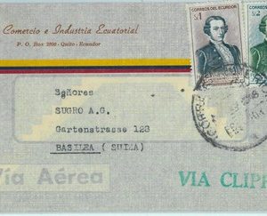 95528  -  ECUADOR - POSTAL HISTORY - Airmail COVER to SWITZERLAND  1948 Clipper