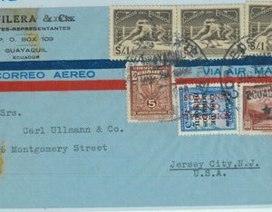 95544 - ECUADOR - POSTAL HISTORY - Censored Airmail COVER to USA 1931 Boxing