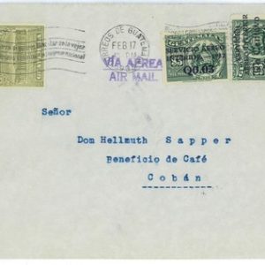 99865 - GUATEMALA - POSTAL HISTORY - AIRMAIL COVER Slogan postmark  1933