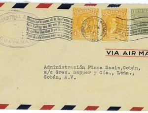 99855 - GUATEMALA - POSTAL HISTORY - Propaganda POSTMARK on AIRMAIL COVER 1932