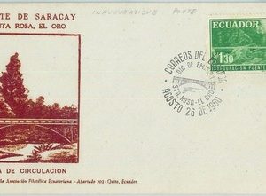67220 - ECUADOR - Postal History -  FDC COVER  1960 : BRIDGE Architecture