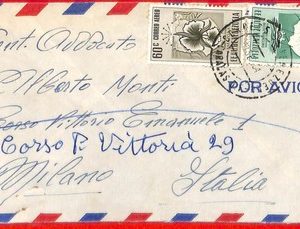 aa3133 - GUATEMALA - POSTAL HISTORY - AIRMAIL COVER  to ITALY  - Orchids FLOWERS