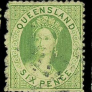 aa5625i2 - Australia QUEENSLAND - STAMP - SG # 26 or 27 - USED